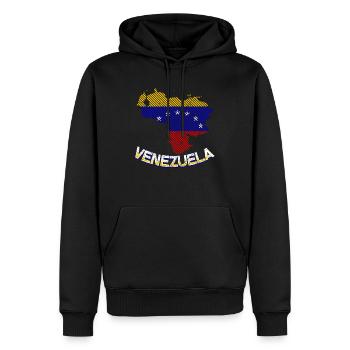 Venezuela Flagge - Männer Premium Bio Hoodie - Schwarz - Vorne - Nico (187cm)