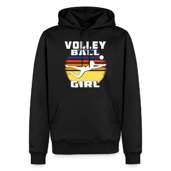 VOLLEYBALL GIRL - Männer Premium Bio Hoodie - Schwarz - Vorne - Nico (187cm)