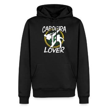 Capoeira Liebhaber Brasilianisch Hobby Kampfsport - Männer Premium Bio Hoodie - Schwarz - Vorne - Nico (187cm)