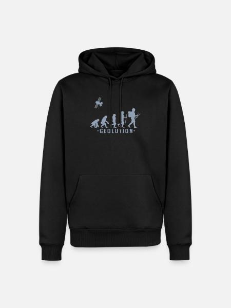 Geocaching evolution Chemise Geolution - Sweat à capuche Premium bio Homme - noir