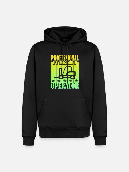 Professional Forklift Operator - Männer Premium Bio Hoodie - Schwarz
