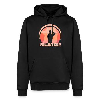 Freiwilliger Ehrenamtlicher Freiwillig Ehrenamt - Männer Premium Bio Hoodie - Schwarz - Vorne - Nico (187cm)