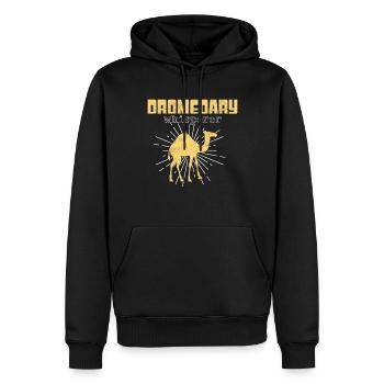 Dromedary Whisperer - Men’s Premium Organic Hoodie - black - Front - Nico (187cm)