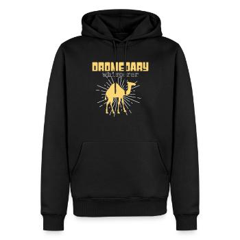 Dromedary Whisperer - Men’s Premium Organic Hoodie - black - Front - Nico (187cm)
