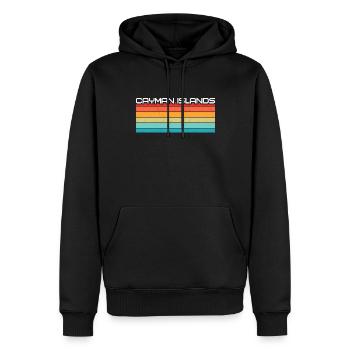 Vintage Urlaub Reise Karibik Cayman Islands - Männer Premium Bio Hoodie - Schwarz - Vorne - Nico (187cm)