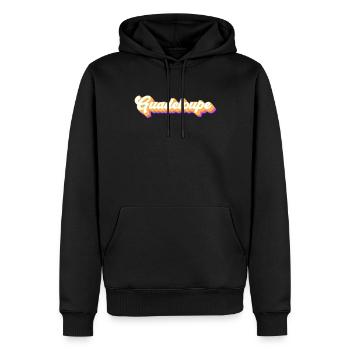 Vintage Urlaub Reise Karibik Guadeloupe - Männer Premium Bio Hoodie - Schwarz - Vorne - Nico (187cm)