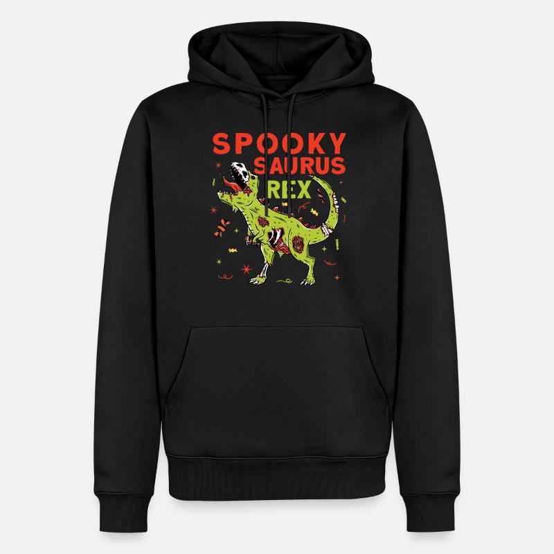 Effrayant Saurus Rex - Sweat à capuche Premium bio Homme - noir
