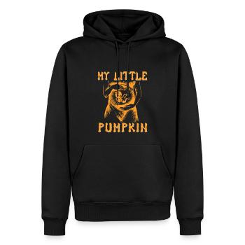 Ma petite citrouille - Sweat à capuche Premium bio Homme - noir - Devant - Nico (187cm)