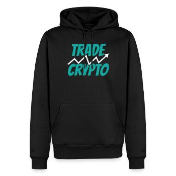 Krypto Handeln Traden Crypto Trader Trading - Männer Premium Bio Hoodie - Schwarz - Vorne - Nico (187cm)