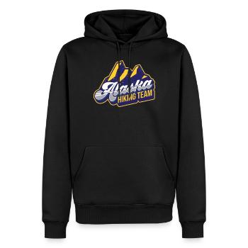 Alaska Wanderteam Wanderer Wandern Wanderung - Männer Premium Bio Hoodie - Schwarz - Vorne - Nico (187cm)