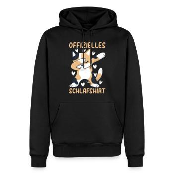 Katzen Schlafshirt Süße Katzen Offizielles Schlafs - Männer Premium Bio Hoodie - Schwarz - Vorne - Nico (187cm)