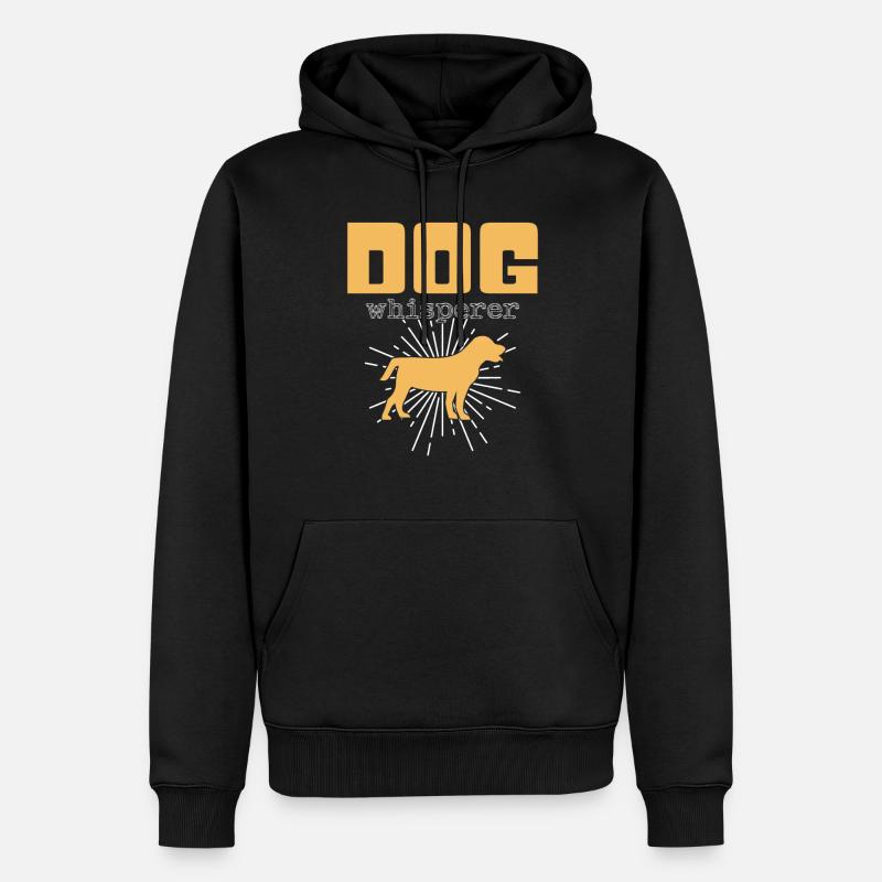 Hunde Flüsterer - Männer Premium Bio Hoodie - Schwarz
