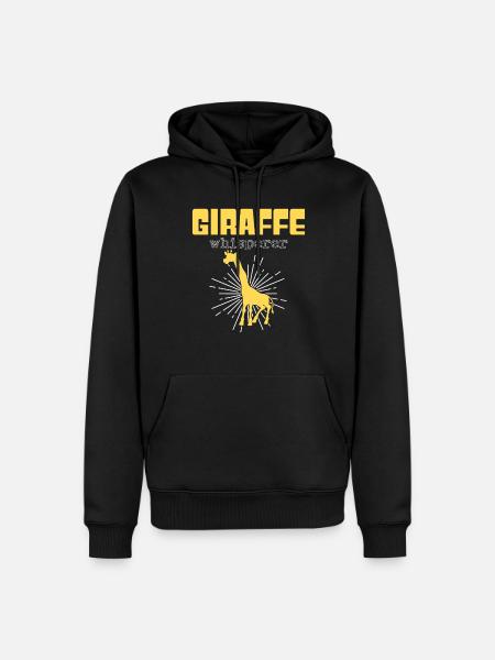 Giraffe Whisperer - Men’s Premium Organic Hoodie - black
