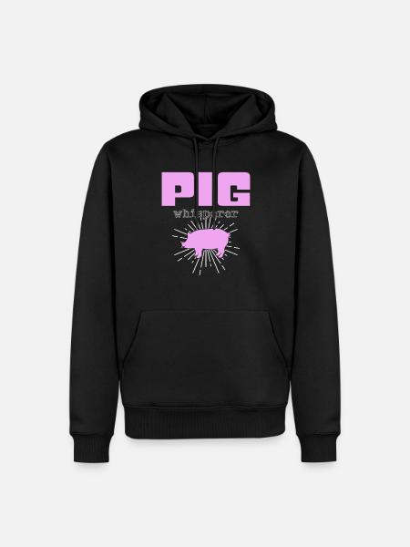 Pig Whisperer - Men’s Premium Organic Hoodie - black