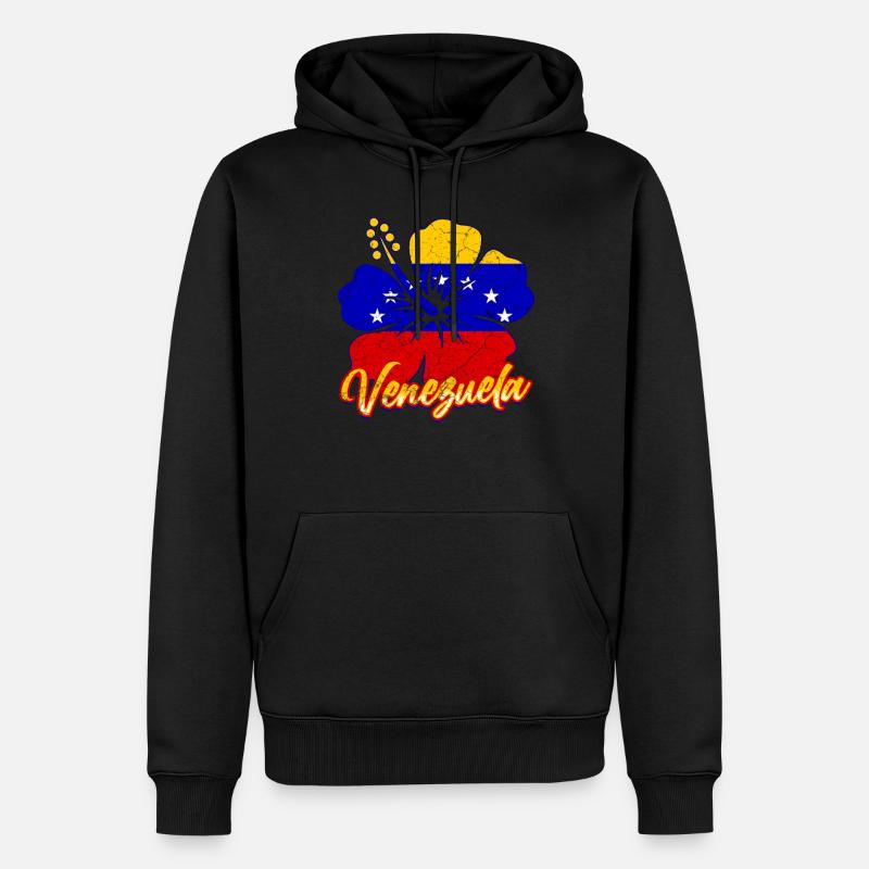 Venezuela - Sweat à capuche Premium bio Homme - noir