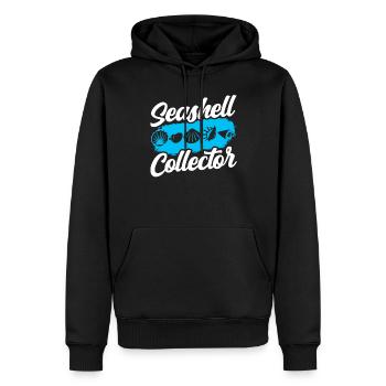 Shell Collector Shell Collector Collectez des coquilles - Sweat à capuche Premium bio Homme - noir - Devant - Nico (187cm)