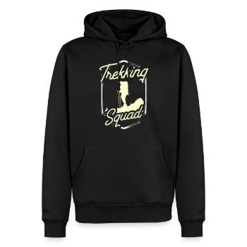 Trekking Team Randonneur - Sweat à capuche Premium bio Homme - noir - Devant - Nico (187cm)