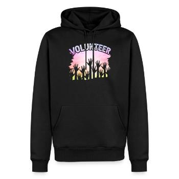 Freiwilliger Ehrenamt Ehrenamtlicher Freiwillig - Männer Premium Bio Hoodie - Schwarz - Vorne - Nico (187cm)