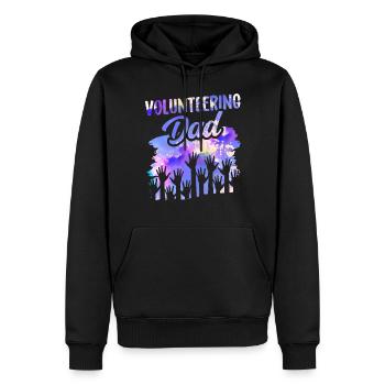 Ehrenamtlicher Vater Beruf Freiwilliger Freiwillig - Männer Premium Bio Hoodie - Schwarz - Vorne - Nico (187cm)