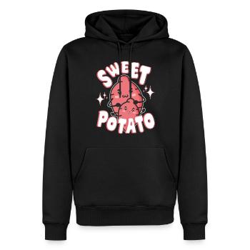 Drôles de pommes de terre - Cadeaux cool pour les producteurs de patates douces - Sweat à capuche Premium bio Homme - noir - Devant - Nico (187cm)