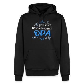 Stolzer frischgebackener Opa - Männer Premium Bio Hoodie - Schwarz - Vorne - Nico (187cm)