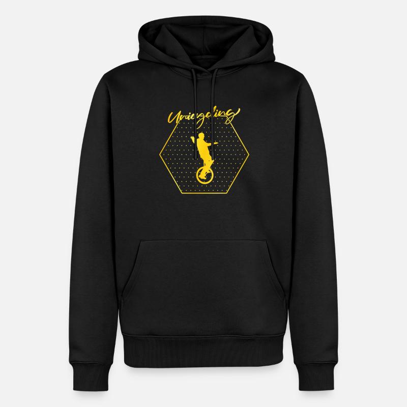 Einrad - Männer Premium Bio Hoodie - Schwarz