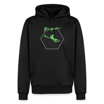 Torwart keeper - Männer Premium Bio Hoodie - Schwarz - Vorne - Nico (187cm)