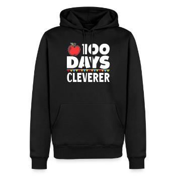100 jours clever Funny Team Sweet Sayings - Sweat à capuche Premium bio Homme - noir - Devant - Nico (187cm)