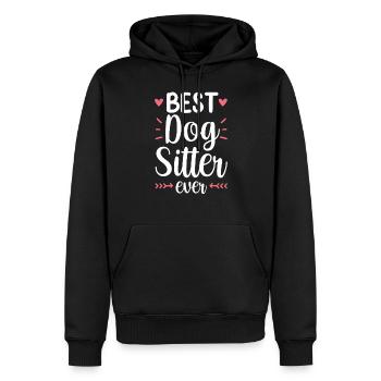 Meilleur Dog Sitter Ever Dog Dog Sitting - Sweat à capuche Premium bio Homme - noir - Devant - Nico (187cm)