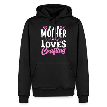 Nur Eine Mutter Die Das Basteln Liebt Bastel Mama - Männer Premium Bio Hoodie - Schwarz - Vorne - Nico (187cm)