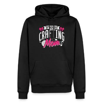 Stolze Basteln Mama Bastel Mutter Bastler - Männer Premium Bio Hoodie - Schwarz - Vorne - Nico (187cm)