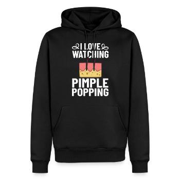 Dermatologie Hautpflege Haut Medizin Erkrankung - Männer Premium Bio Hoodie - Schwarz - Vorne - Nico (187cm)