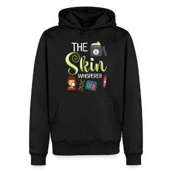 Dermatologie Hautpflege Haut Medizin Erkrankung - Männer Premium Bio Hoodie - Schwarz - Vorne - Nico (187cm)