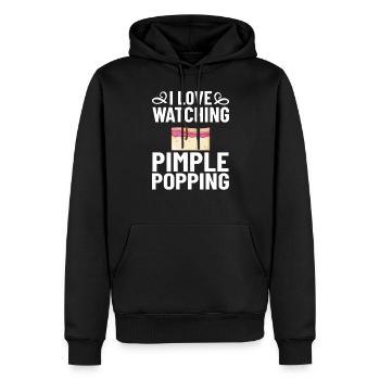 Dermatologie Hautpflege Haut Medizin Erkrankung - Männer Premium Bio Hoodie - Schwarz - Vorne - Nico (187cm)