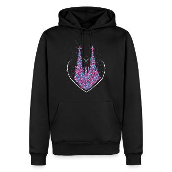 Remplacement des costumes du carnaval de la cathédrale de Cologne - Sweat à capuche Premium bio Homme - noir - Devant - Nico (187cm)
