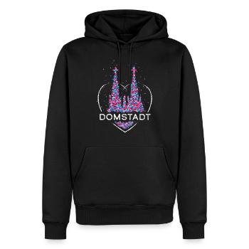 Köln Kölner Dom Domstadt Karneval Fastelovend - Männer Premium Bio Hoodie - Schwarz - Vorne - Nico (187cm)