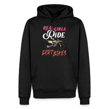 Dirt Bike Motocross Électrique Riding MX Rider - Sweat à capuche Premium bio Homme - noir - Devant - Nico (187cm)