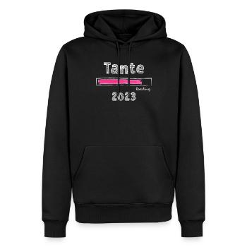 Tante 2023 loading Nichte Neffe Baby Tanten - Männer Premium Bio Hoodie - Schwarz - Vorne - Nico (187cm)