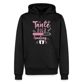 Tante 2023 loading Nichte Neffe Baby Tanten - Männer Premium Bio Hoodie - Schwarz - Vorne - Nico (187cm)