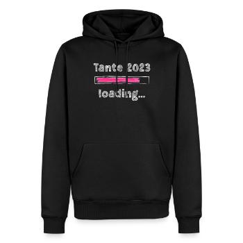 Tante 2023 loading Nichte Neffe Baby Tanten - Männer Premium Bio Hoodie - Schwarz - Vorne - Nico (187cm)