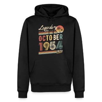 Legendary Since October 1954 Limited Edition - Männer Premium Bio Hoodie - Schwarz - Vorne - Nico (187cm)