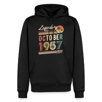 Legendary Since October 1957 Limited Edition - Männer Premium Bio Hoodie - Schwarz - Vorne - Nico (187cm)