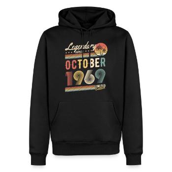 Legendary Since October 1969 Limited Edition - Männer Premium Bio Hoodie - Schwarz - Vorne - Nico (187cm)