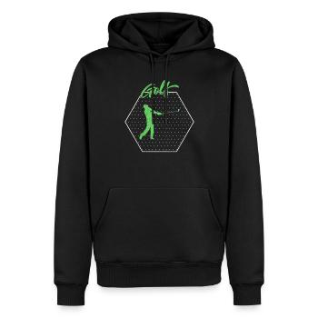 Gulf - Men’s Premium Organic Hoodie - black - Front - Nico (187cm)