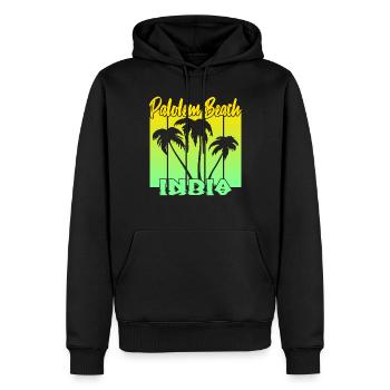 Palolem Beach India - Männer Premium Bio Hoodie - Schwarz - Vorne - Nico (187cm)