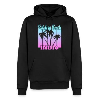 Palolem Beach India - Männer Premium Bio Hoodie - Schwarz - Vorne - Nico (187cm)