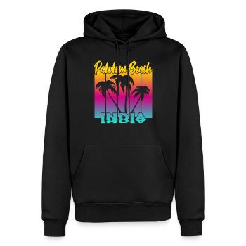 Palolem Beach India - Männer Premium Bio Hoodie - Schwarz - Vorne - Nico (187cm)