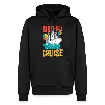 Cruise Ship Vacation Birthday - Männer Premium Bio Hoodie - Schwarz - Vorne - Nico (187cm)