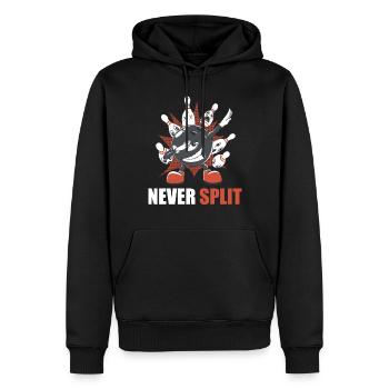 Bowling Never Split Bowler Dabbing Bowlingkugel - Männer Premium Bio Hoodie - Schwarz - Vorne - Nico (187cm)