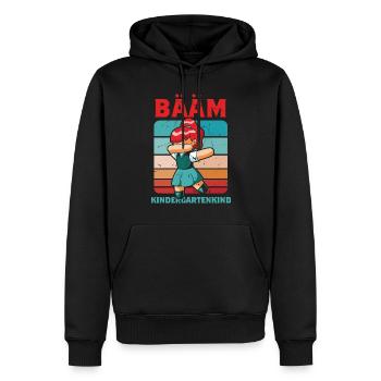 Bääm Kindergartenkind Kindergarten Mädchen - Männer Premium Bio Hoodie - Schwarz - Vorne - Nico (187cm)
